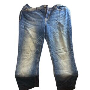 L.e.i Sophia Hiphugger Flare Jeans Embroidered Pockets Women’s Junior’s Sz 15